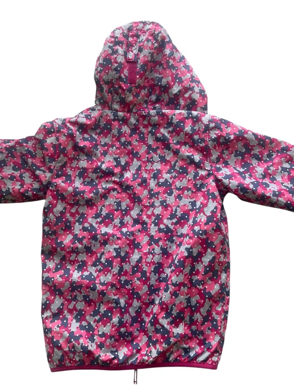 Columbia Pink & Purple Girl’s Hooded Rain Outdoor Athletic Zip Jacket Sz M